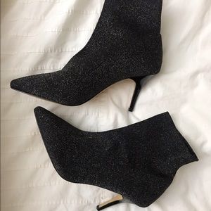 I.N.C. Glittery Sock Ankle Bootie